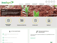 Tablet Screenshot of brasil-agro.com